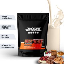  Bodybulldozer Best Whey Professional 1000 g - Eper-Fehrcsokold z fehrje