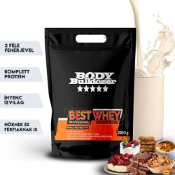  Bodybulldozer Best Whey Professional 2000 g - Eper-fehrcsokold z fehrje